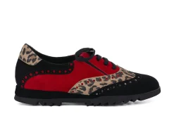 ALBA TECI Lace-Ups* black~red~leopard