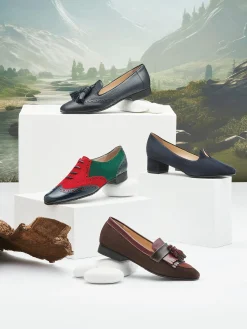 ALBA TECI Ballerina Flats* chestnut~bordo