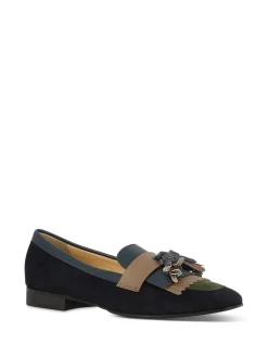 ALBA TECI Ballerina Flats* navy~green