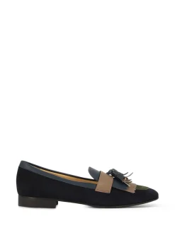 ALBA TECI Ballerina Flats* navy~green