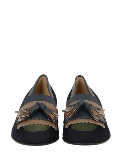 ALBA TECI Ballerina Flats* navy~green
