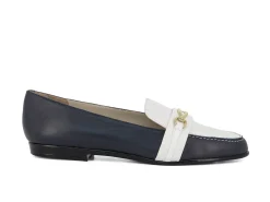 AMALFI Ballerina Flats* navy~white