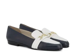 AMALFI Ballerina Flats* navy~white