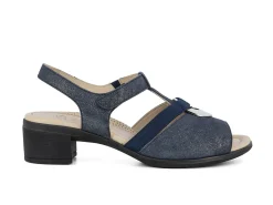 ARA Sandals* navy metallic