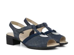ARA Sandals* navy metallic