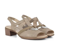 ARA Sandals* sand metallic
