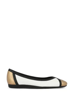 ARCHE Ballerina Flats* white~gold
