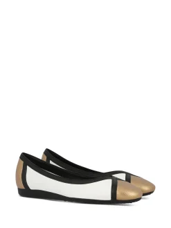 ARCHE Ballerina Flats* white~gold