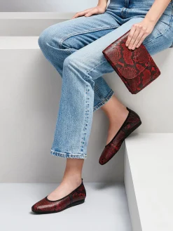 ARCHE Ballerina Flats* red~black