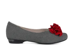 BELLA COMFORTO Ballerina Flats* black~white