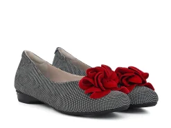 BELLA COMFORTO Ballerina Flats* black~white