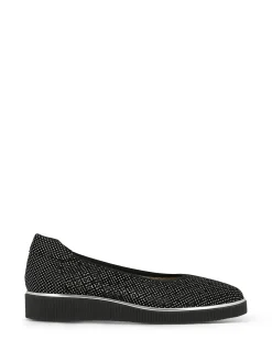 BELLA COMFORTO Ballerina Flats* black~white print
