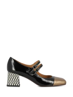 CHIE MIHARA Heels* black~bronze