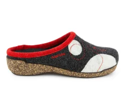 HARTJES Slippers* black~red