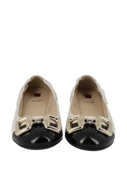 HOGL Ballerina Flats* cream~black