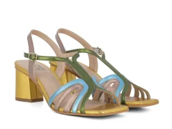JONI Sandals* metallic multi