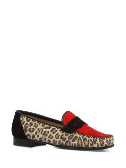 LOGGIA Loafers* leopard~black~red