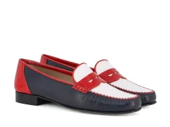 LOGGIA Loafers* navy~red~white
