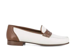 LOGGIA Loafers* white~tan