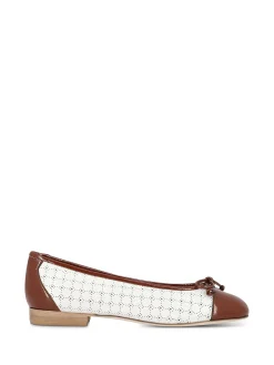LORBAC Ballerina Flats* cognac~white