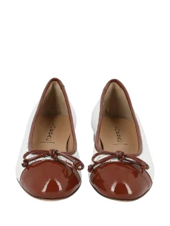 LORBAC Ballerina Flats* cognac~white