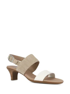 MUNRO Heels* white~lt tan
