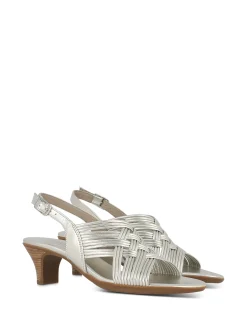 MUNRO Heels* silver metallic