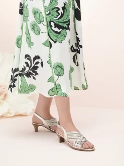 MUNRO Heels* silver metallic