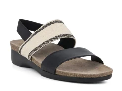 MUNRO Sandals* black~ivory