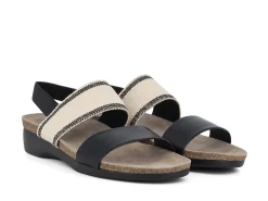 MUNRO Sandals* black~ivory