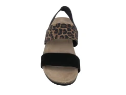 MUNRO Sandals* black~leopard