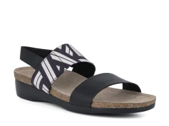 MUNRO Sandals* black~white