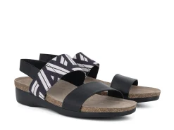 MUNRO Sandals* black~white