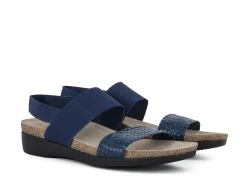 MUNRO Sandals* navy weave