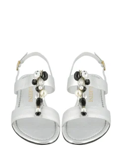 PAOLA MARTINI Sandals* silver