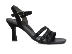 PAUL GREEN Sandals* black sparkle