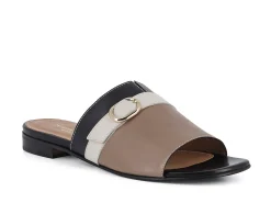 PORTA ROSSA Slides* taupe~black~white