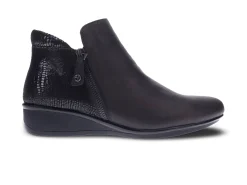 REVERE Ankle Boots* onyx~black lizard
