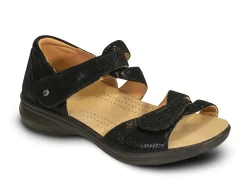 REVERE Sandals* black~lizard