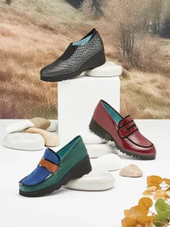 THIERRY RABOTIN Slip-Ons* green~blue