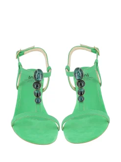 VIA MERCANTI Sandals* emerald green
