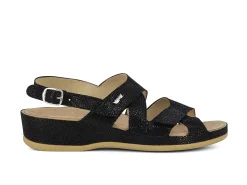 VITAL Sandals* black print