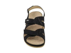 VITAL Sandals* black print