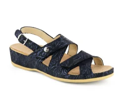 VITAL Sandals* navy print