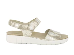 WALDLAUFER Sandals* beige~gold