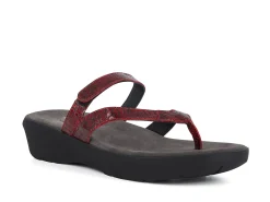 WOLKY Slides* red croc