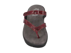 WOLKY Slides* red croc
